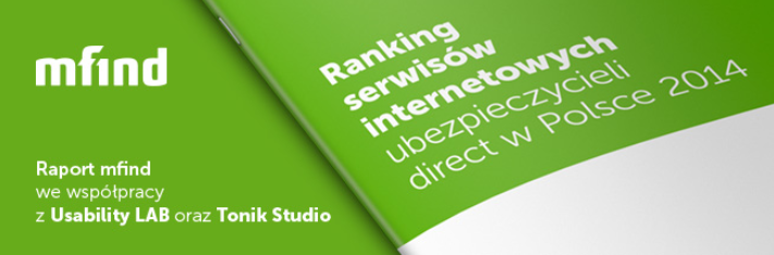 Ranking serwisów internetowych ubezpieczycieli direct w Polsce 2014 - Usability LAB