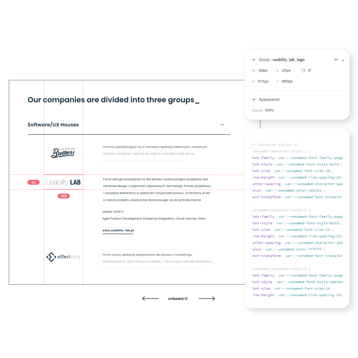 RST Group - dev specification