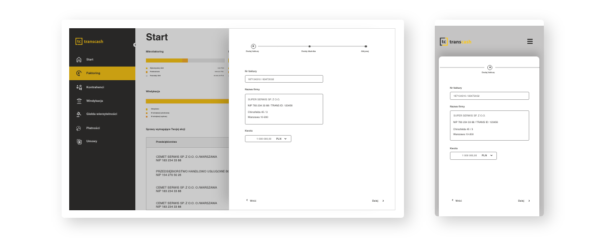 Transcash development - Usability LAB